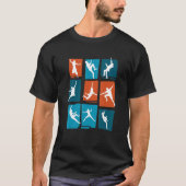 Retro Graphic Climbing Bouldering Rock Climber Mou T-Shirt (Vorderseite)