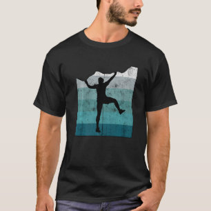 Retro Graphic Climbing Bouldering Rock Climber Mou T-Shirt