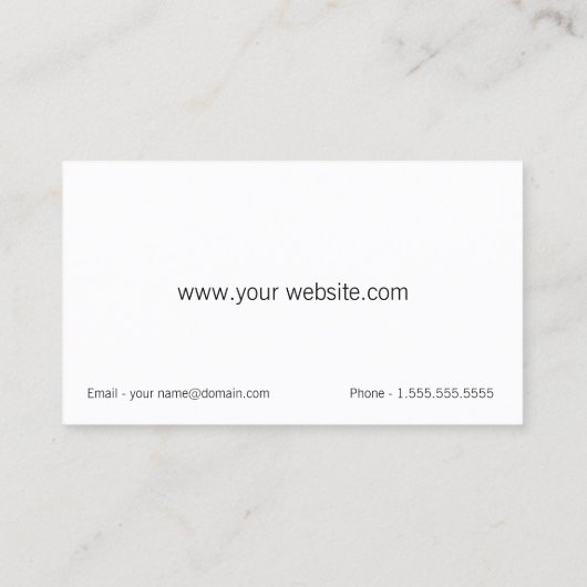 Retro Graphic Design Pop Art Visitenkarte (Rückseite)