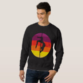 Retro Graphic Gymnast Gymnastics Acrobat Acrobatic Sweatshirt (Vorne ganz)