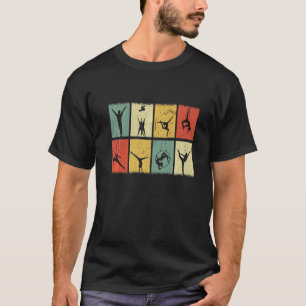 Retro Graphic Gymnast Gymnastics Acrobat Acrobatic T-Shirt