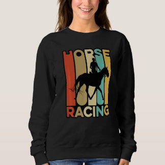 Retro Graphic Horse Lover Equestrian Rider Horses Sweatshirt