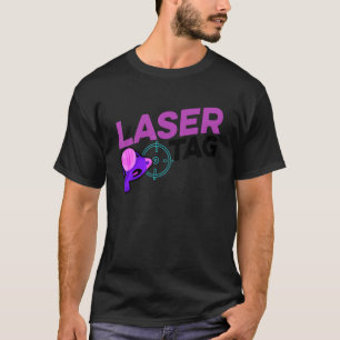 Retro Graphic Lasertag Player Lasertag Phaser Lase T-Shirt