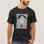 Retro Graphic Paragliding Paraglider Parachute Sky T-Shirt (Vorderseite)