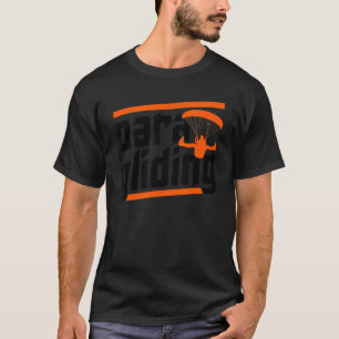 Retro Graphic Paragliding Paraglider Sky T-Shirt