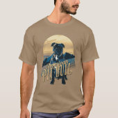 Retro Graphics American Pit Bull Blue ID754 T-Shirt (Vorderseite)