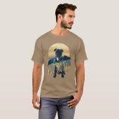 Retro Graphics American Pit Bull Blue ID754 T-Shirt (Vorne ganz)