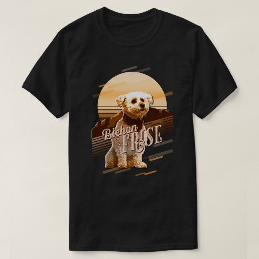 Retro Graphics Bichon Frise Gold ID754 T-Shirt (Design vorne)