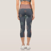 Retro-Grau Capri Leggings (Rückseite)