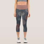 Retro-Grau Capri Leggings (Vorderseite)