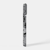 Retro Grau Custom Comic Book Pattern Personalisier iPhone 15 Hülle (Rechte Seite)
