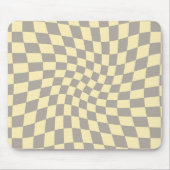 Retro Graue gelbe Pastelltafel Mousepad (Vorne)