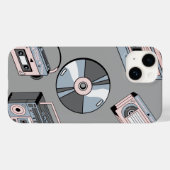 Retro-graue Handy-Gehäuse Case-Mate iPhone Hülle (Rückseite (Horizontal))