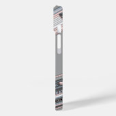 Retro-graue Handy-Gehäuse Case-Mate iPhone Hülle (Rückseite / Links)