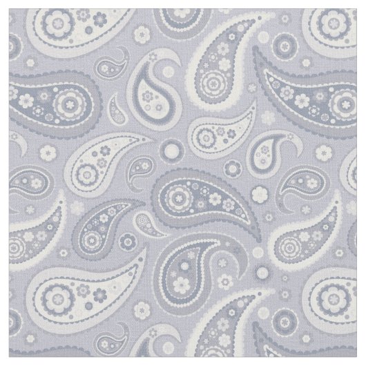 Retro graues Paisley-Muster Stoff (Nahaufnahme)