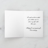 Retro-Graustreifen für den Ehemann Karte (Innenseite)