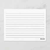 Retro Gray Schürze Kitchen Tools Rezeptkarte Postkarte (Rückseite)