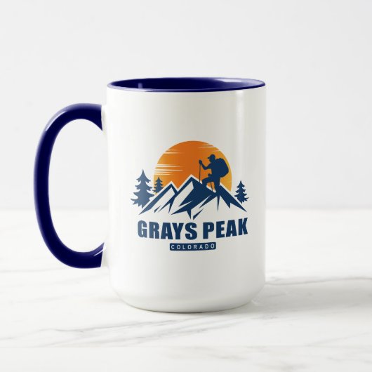 Retro Grays Peak T - Shirt Tasse (Links)