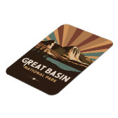 Retro Great Basen National Park Magnet (Linke Seite)