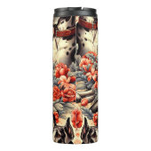 Retro Great Dane Illustration Thermosbecher (Rückseite)