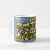 Retro Great Smoky Mountains Kaffeetasse (Vorderseite Links)