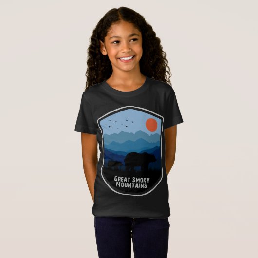 Retro Great Smoky Mountains Nationalpark Bears T-Shirt (Vorne ganz)