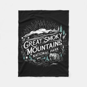 Retro Great Smoky Mountains Nationalpark Herren Da Fleecedecke