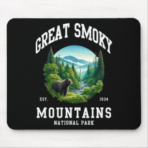 Retro Great Smoky Mountains Nationalpark Männer Fr Mousepad