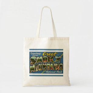 Retro Great Smoky Mountains Tragetasche