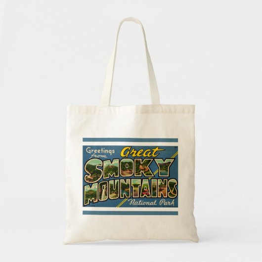 Retro Great Smoky Mountains Tragetasche (Vorne)