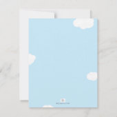 Retro Green Airplane Baby Dusche Wünsche für Baby Einladung (Rückseite)