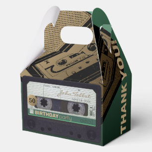 Retro Green Audiotape 50. Geburtstag Danke GFB Geschenkschachtel