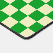 Retro Green Beige Checked Checked Schreibtischunterlage (Ecke)