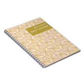 Retro Green Botanical Custom Baby Shooting Geschen Notizblock (Rechte Seite)