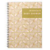 Retro Green Botanical Custom Baby Shooting Geschen Notizblock (Vorderseite)