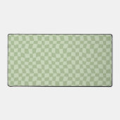 Retro Green Checkered Desk Mat Schreibtischunterlage (Vorderseite)