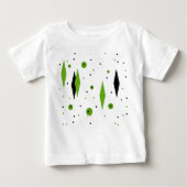 Retro Green Diamonds & Sternexplosionen Baby T - S Baby T-shirt (Vorderseite)