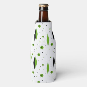 Retro Green Diamonds & Sternexplosionen Flasche Co Flaschenkühler