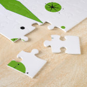 Retro Green Diamonds & Sternexplosionen Puzzle (Seite)