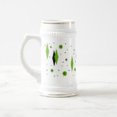 Retro Green Diamonds & Sternexplosionen Stein Bierglas (Links)