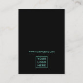 Retro Green Disco | Earring Display Card Visitenkarte (Rückseite)