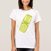 Retro Green Dreh Phone T - Shirt (Vorderseite)