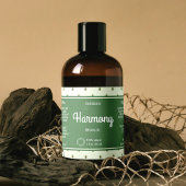 Retro Green Elegantics Kosmetik Flaschenetikett Rechteckiger Aufkleber