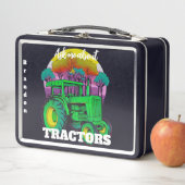 Retro Green Farm Traktor Metall Brotdose (Beispiel)