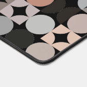 Retro Green Grey Beige Brown Black Pop Art Pattern Schreibtischunterlage (Ecke)