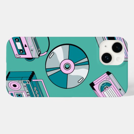 Retro-Green-Handy-Fall Case-Mate iPhone Hülle (Rückseite (Horizontal))