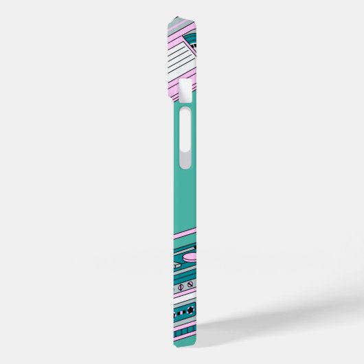 Retro-Green-Handy-Fall Case-Mate iPhone Hülle (Rückseite / Links)