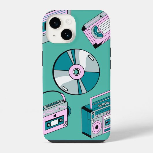 Retro-Green-Handy-Fall iPhone Hülle (Rückseite)