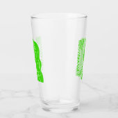 Retro Green Hawaiian Girl Glas (Rechts)