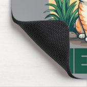 Retro "Green is the new Meow" Coole Katzennatur Ar Mousepad (Ecke)